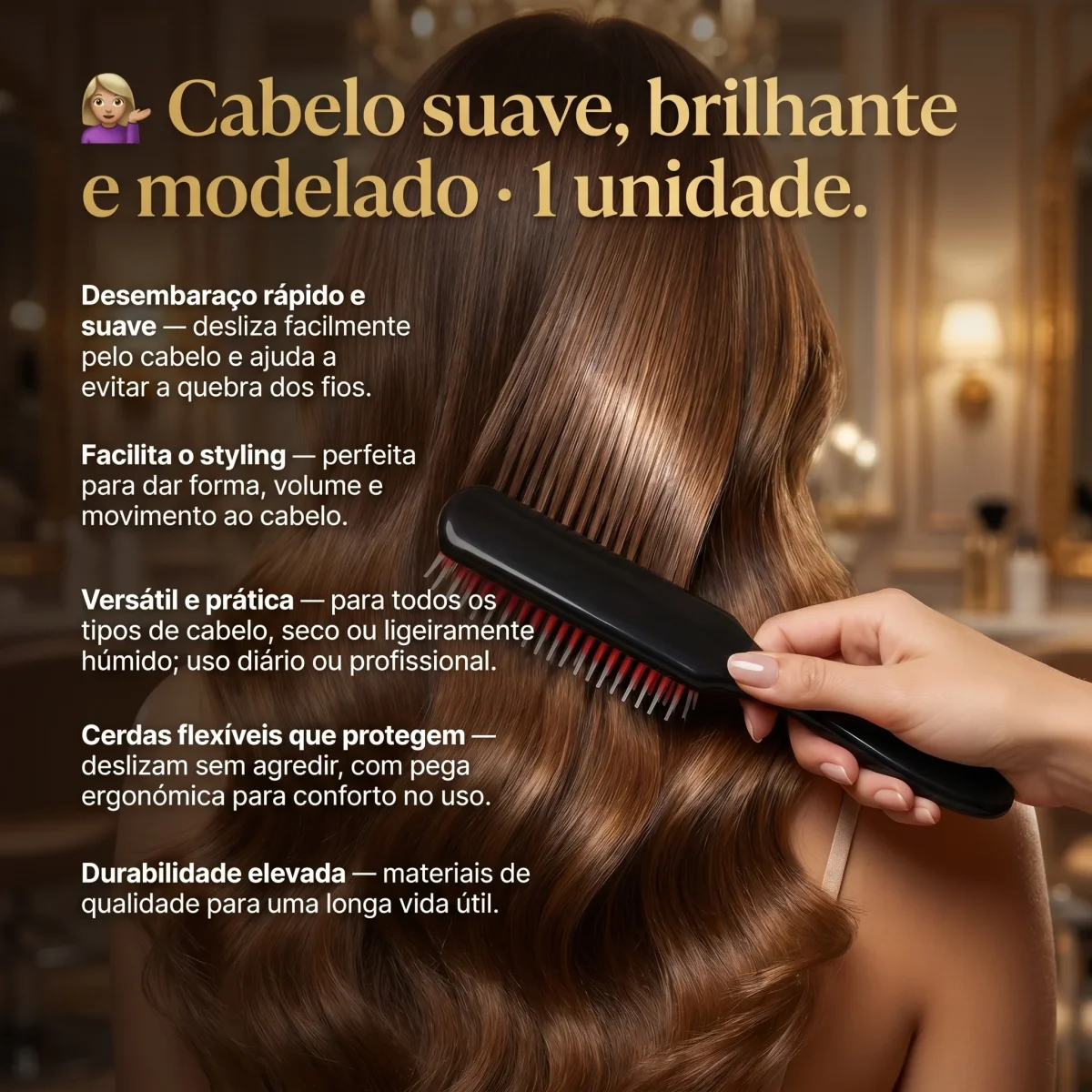 Escova Cabelo Desembaraçar e Styling - Image 3